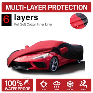 Waterproof Car Cover for 2020-2022 C8 Custom Fit C8 Cover No Faded UV Resistant - Picture 1 of 8