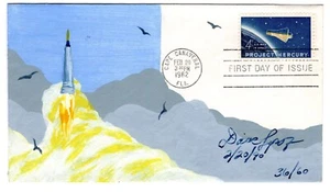 #1193 Project Mercury 1962 Space FDC - Cover Scape Add-On Hand-Painted - Picture 1 of 2