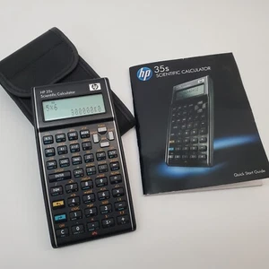 HP 35S scientific calculator Tested Working w/ Case & Manual - Picture 1 of 16