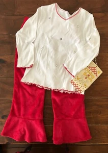 Chicken Noodle Let It Snow Shirt Schlaghose Set 4T Neu mit Etikett neu Mädchen - Bild 1 von 1