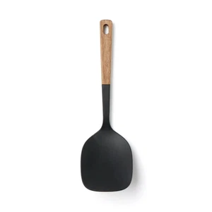 Muji 83913267 Silikon Wenderlöffel 26 cm schwarz Holzgriff aus Japan - Bild 1 von 6