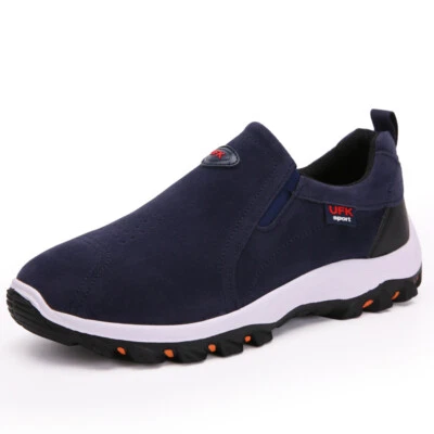 Tênis Masculino Slip On Trainers Impermeável Caminhada Ourdoor Caminhada Tênis Casual - Imagem 1 de 4
