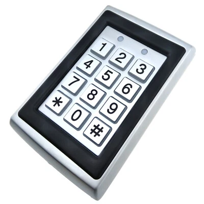 125Khz RFID Access Reader Password Code Keypad Entry Door Security Control Alloy - Image 1 of 4