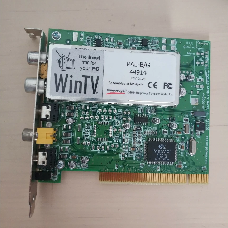 Hauppauge WinTV PAL-B/G TV Tuner PCI Card (Rev D121) - Image 1 of 1
