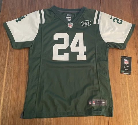 Nike NFL New York Jets Darrelle Revis #24 Green Youth Girls Jersey Cover