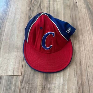 Vintage Chicago Cubs Baseball Cap New Era Red Blue "C" Logo - Picture 1 of 7
