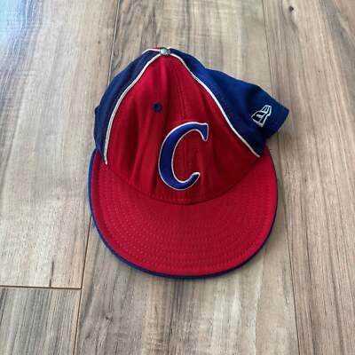 Vintage Chicago Cubs Baseball Cap New Era Red Blue "C" Logo - Image 1 of 4