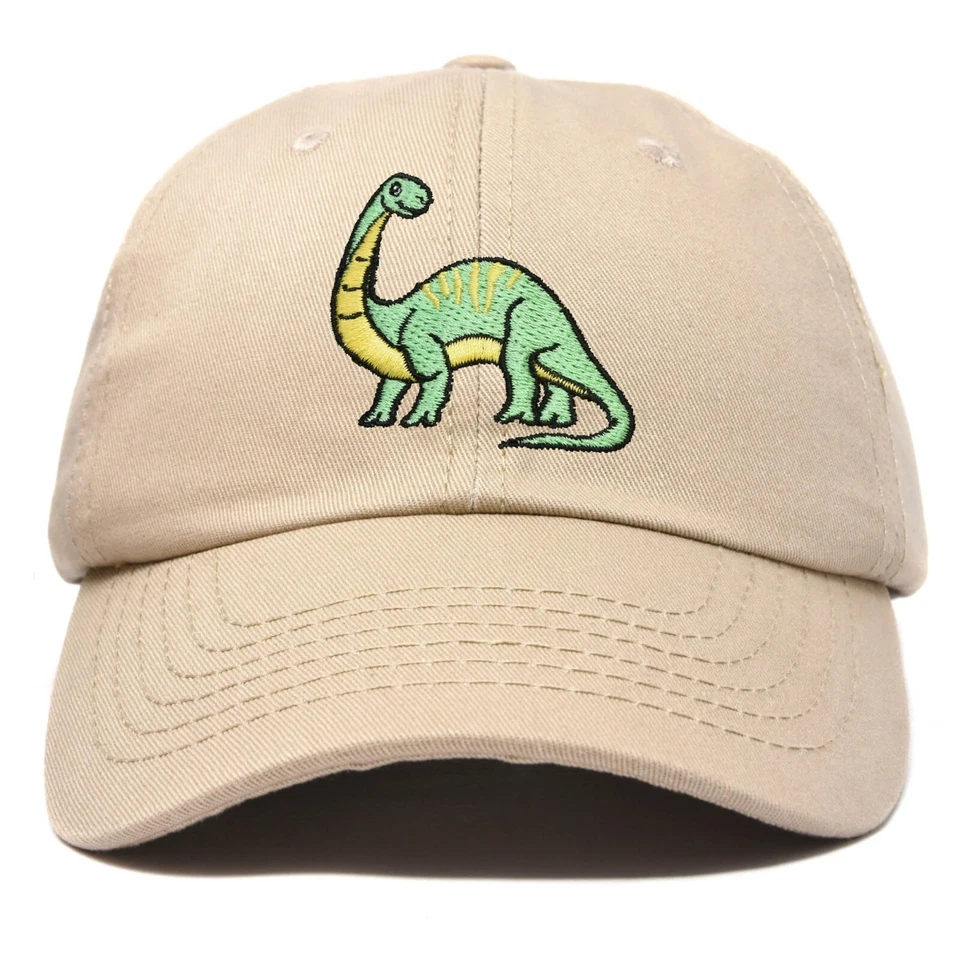 DALIX Brontosaurus Apatosaurus Dinosaur Kids Hat Baseball Cap Girls Boys - Image 1 of 1