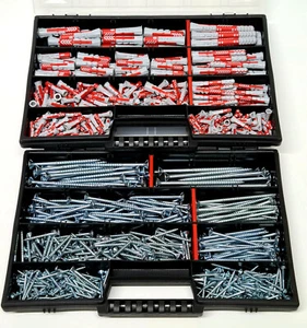 XXL ANGEBOT! Fischer DuoPower Dübel 5 6 8 10mm Kurz/Lang +Schrauben insg 738 Stk - Bild 1 von 6