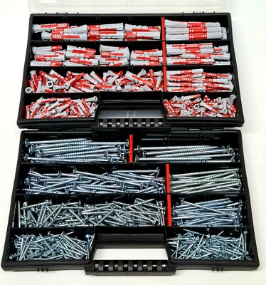 FISCHER, REISSER, PROSPERPLAST XXL ANGEBOT! Fischer DuoPower Dübel 5 6 8 10mm Kurz/Lang +Schrauben insg 738 Stk