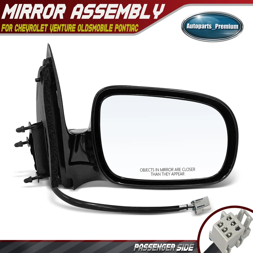 Espejo retrovisor eléctrico para pasajeros plegable manual con calefacción eléctrica para Chevrolet Venture 99-05 Foto 1 de 4