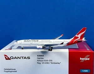 "Herpa Wings Qantas Airbus A330-200 1:500 ""Kimberley"" VH-EBO (535854) - Imagen 1 de 2