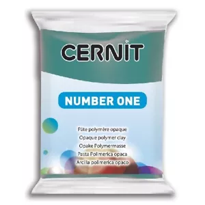 Polymer Clay Cernit Number One, 662 Fir Green - 56g - 2wards Polymer Clay & C... - Picture 1 of 1