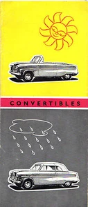Ford Consul & Zephyr Convertible Mk1 1954-56 UK Market Foldout Sales Brochure - Picture 1 of 2