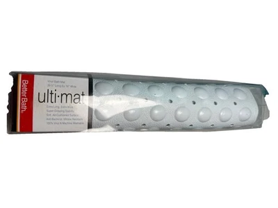 Коврик для душа, нескользящий, мощная технология захвата, без бисфенола А, коврик для ванны, БЕЛЫЙ - Изображение 1 из 4