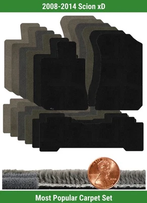 Lloyd Custom Ultimat Carpet Mat Set for 2008-2014 Scion xD (3 pieces) #124O - Image 1 of 4