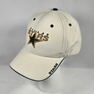 NHL Bauer Dallas Stars Sombrero Ajustable Blanco Y Verde Raro Lana y Acrílico  Foto 1 de 4
