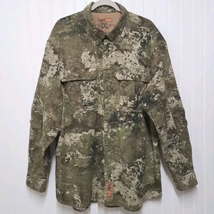 RedHead Silent Hide Strata Camo Shirt Mens 2XL Long Sleeve Button Down Hunting - Picture 1 of 19