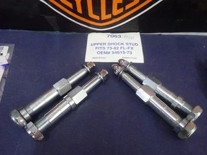 VINTAGE Harley FL FX CHOICE of Rpl 54515-73 REAR UPPER SHOCK STUD SET W/HW - Picture 1 of 6