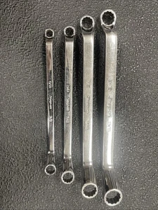 Snap-on SAE 3/8" to 5/8” DEEP Offset double box ended wrench Set XO605 4pc. R10 - Picture 1 of 8