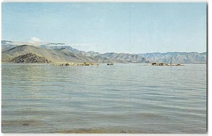 Lake Isabella Kern County, CA Kern River Whiskey Flat Kernville 1960er Postkarte - Bild 1 von 2