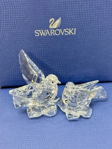 Swarovski Crystal TURTLEDOVES Bird Dove Figurine 5004726 - Picture 1 of 6