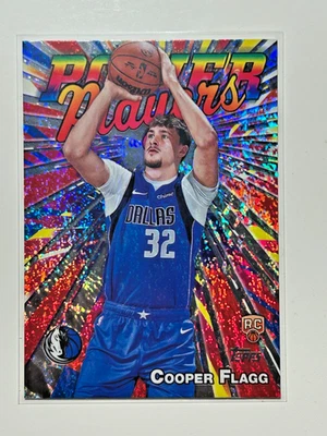 Cooper Flagg Holo Foil RC 2025 Topps Flagship Power Players Black Friday Rookie - Image 1 of 2