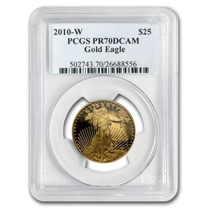 2010-W 1/2 oz Proof American Gold Eagle PR-70 DCAM PCGS - Picture 1 of 3