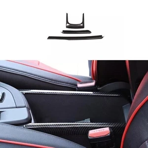 For BMW X2 F39 Trim Middle Console Armrest Box Strip 2018-2021 ABS Carbon Fiber - Picture 1 of 8