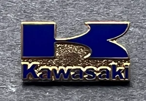 Motorrad Pin Anstecker KAWASAKI blau - Bild 1 von 2