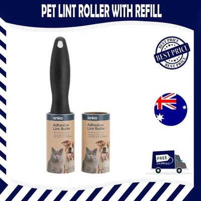 Lint Roller With Refills Sticky Remover Pet Dog Hair Clothes Sofa Dust Cleaning - image 1 of 3