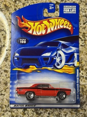 Plymouth Road Runner 440 2001 Hot Wheels 1970 coleccionista #100 escala 1:64 Foto 1 de 2