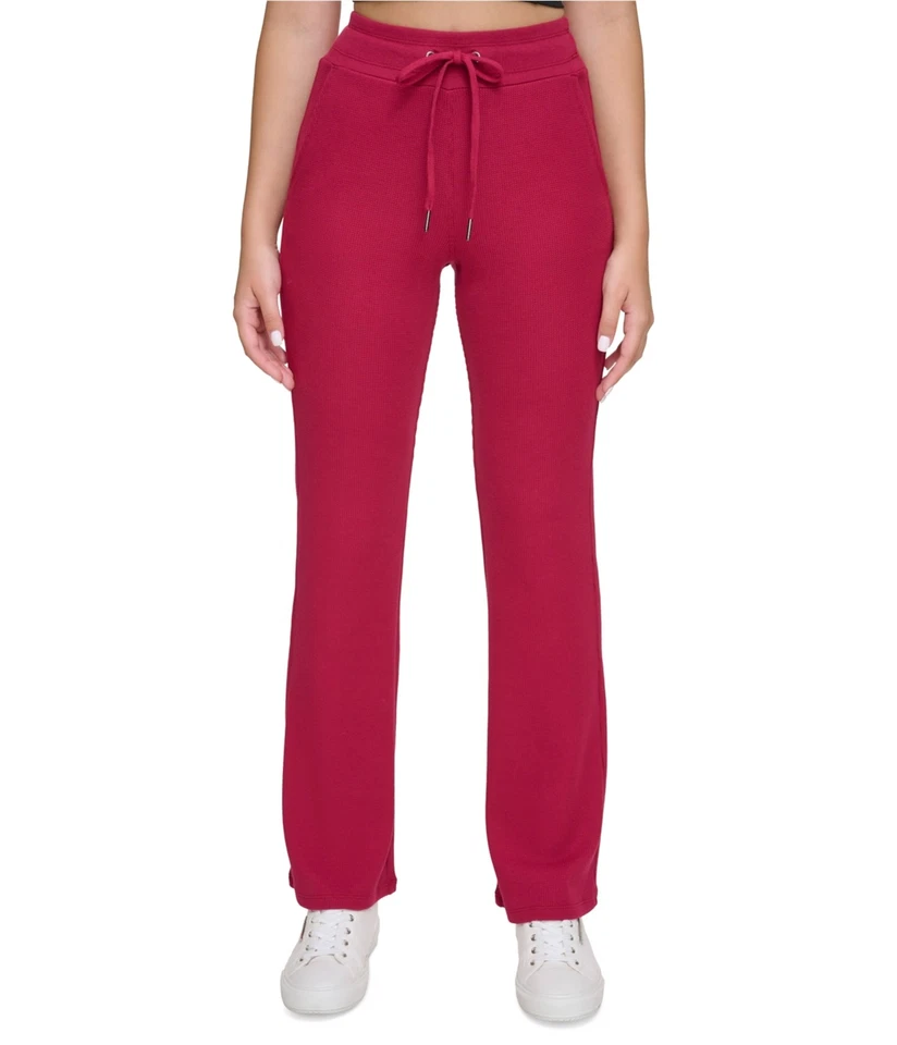 Женские повседневные широкие брюки Calvin Klein Thermal Flare, красные, X-Large - Изображение 1 из 1