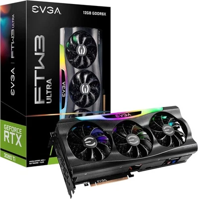 EVGA GeForce RTX 3080 Ti FTW3 ULTRA GAMING, 12G-P5-3967-KR, 12GB GDDR6X, iCX3 - Image 1 of 3