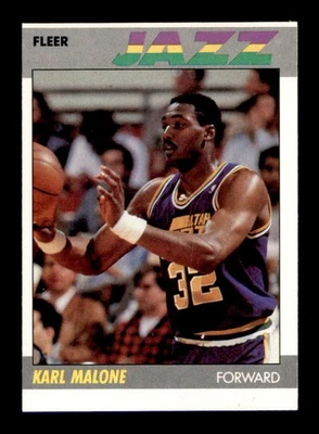 1987 Fleer #68 Karl Malone   EXMT+ X3554405 - Image 1 of 3