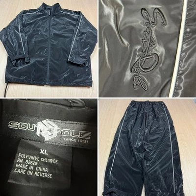 Vintage Y2K Southpole Jacket Wide Leg Pants Baggy Track Suit XL Cyber Goth Punk - Image 1 of 4
