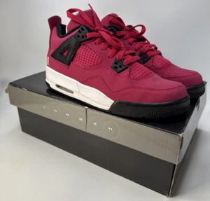 Nike Air Jordan 4 Retro GS Voltage bianco ciliegia nero 487724-601 ragazza 7 anni - Foto 1 di 18