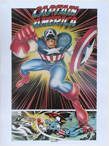 CAPTAIN AMERICA POSTER Thought Factory 1977 Marvel - Picture 1 of 1