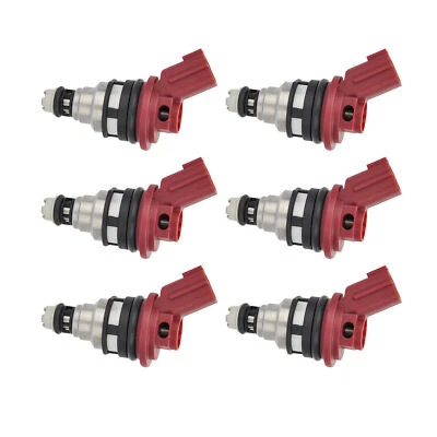 6x Fuel Injectors for 1991-1999 Nissan 200SX 240SX 300ZX Sentra Infiniti G20 J30 - Image 1 of 4