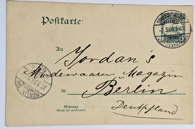 German SWA/Swakopmund--Yordan's Modern Magazine, Berlin, DE/5-Pfg. DSWA PSC/'08! - Image 1 of 2