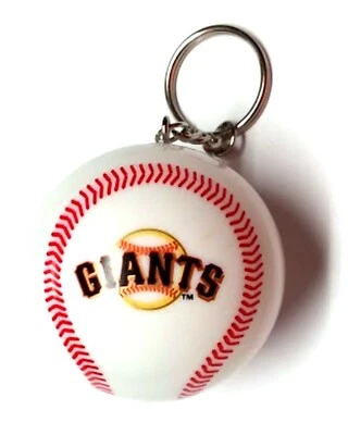 SAN FRANCISCO GIANTS KEYCHAIN BALL 2" ROUND LICENSED NEW MLB CHARM PULL - Image 1 of 2