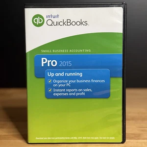 ⚡QUICKBOOKS Desktop PRO 2015 Windows FULL USA DVD VERSION w/ Key & CD⚠️ TESTED - Picture 1 of 5