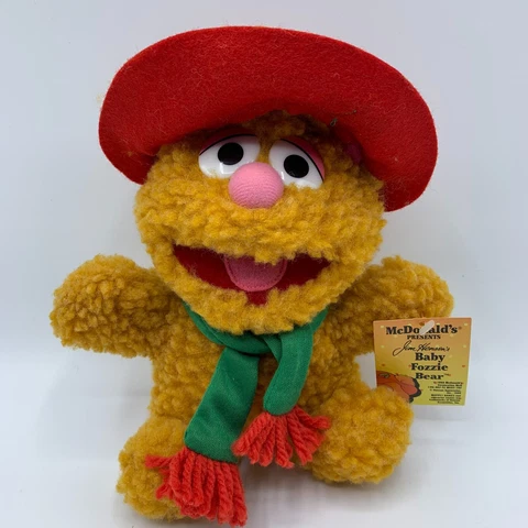 Vintage 1988 McDonalds Jim Henson Muppet Baby Fozzie Bear Plush Animal Toy Cover