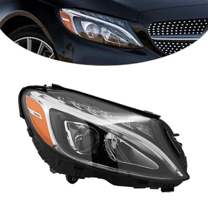 LED Headlight Right Hand RH For 2015 2016-2018 Mercedes Benz C-Class C300 W205 - Picture 1 of 17
