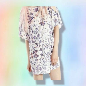 WILDFOX Swim Top S Ribbed Tunic Cover-Up NWT Munich American Paisley - Picture 1 of 8