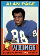 1971 Topps Alan Page Football Cards #71