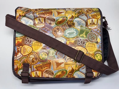 Bolsa de intercambio de prendedores de los parques de Disney impresión de parche con logotipo de atracción grande 12 x 15 x 2,5 pulgadas Foto 1 de 4