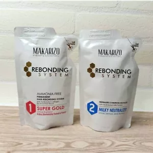 Kit de alisado Makarizo Rebonding System súper dorado + lechoso - Imagen 1 de 3