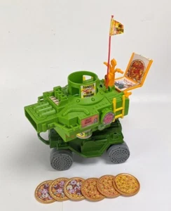 1989 Playmates TMNT Teenage Mutant Ninja Turtles Pizza Thrower Vehicle & Parts 2 - Picture 1 of 9