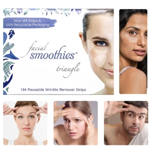 New Facial Smoothies TRIANGLE Wrinkle Remover Strips, 144 anti wrinkle patches - Bild 1 von 11